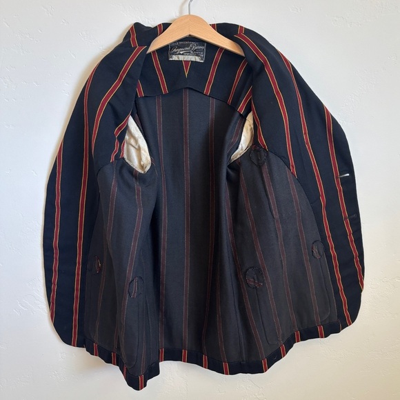 Vintage Rugby Venetian Striped British Regatta Rowing School Uniform Blazer - Picture 5 of 11